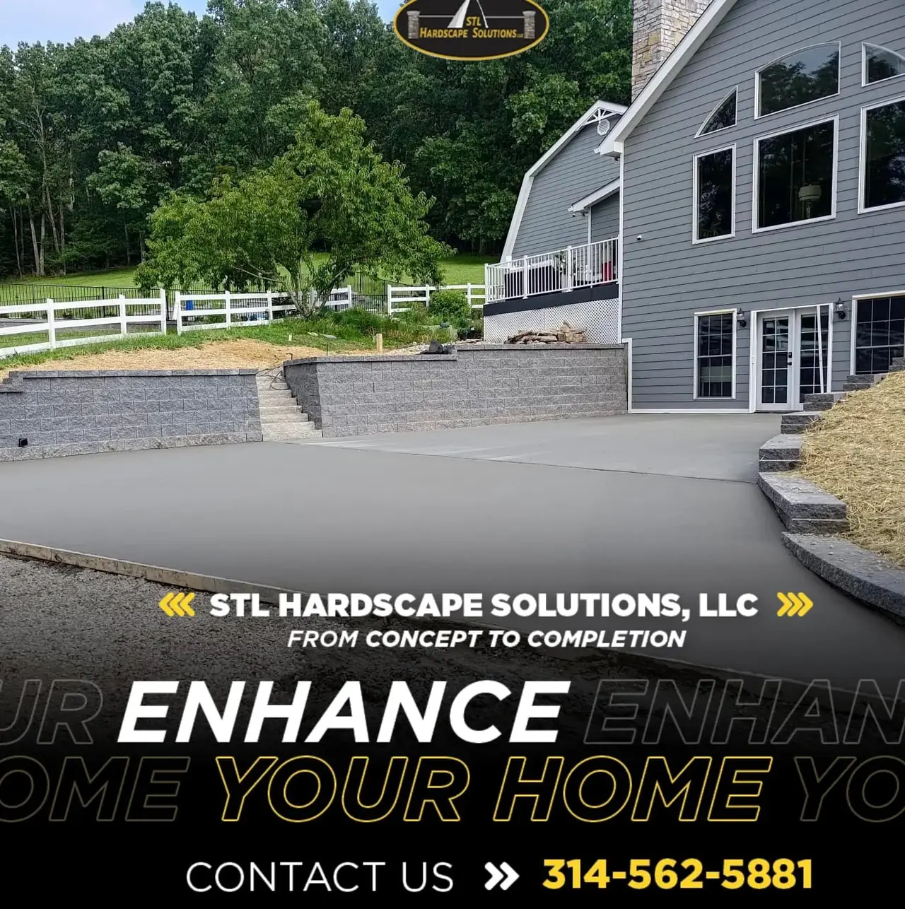 Driveways | STL Hardscape Solutions Completed driveways detail by STL Hardscape Solutions in Greater STL Area