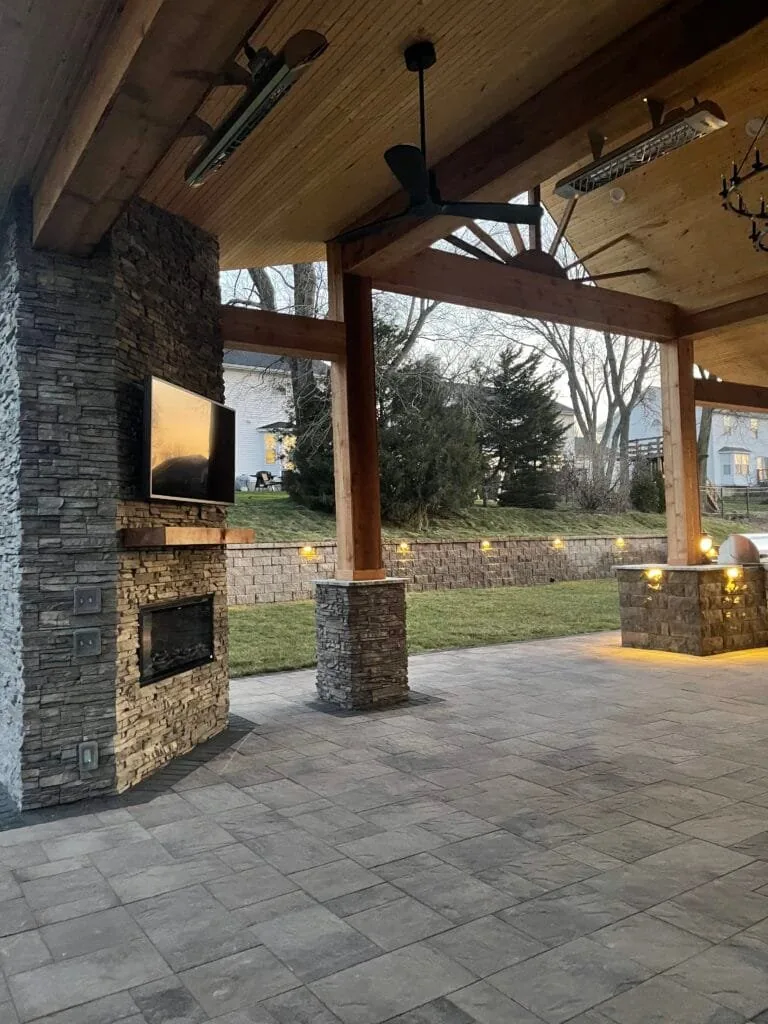 Outdoor living installation by STL Hardscape Solutions in Saint Louis